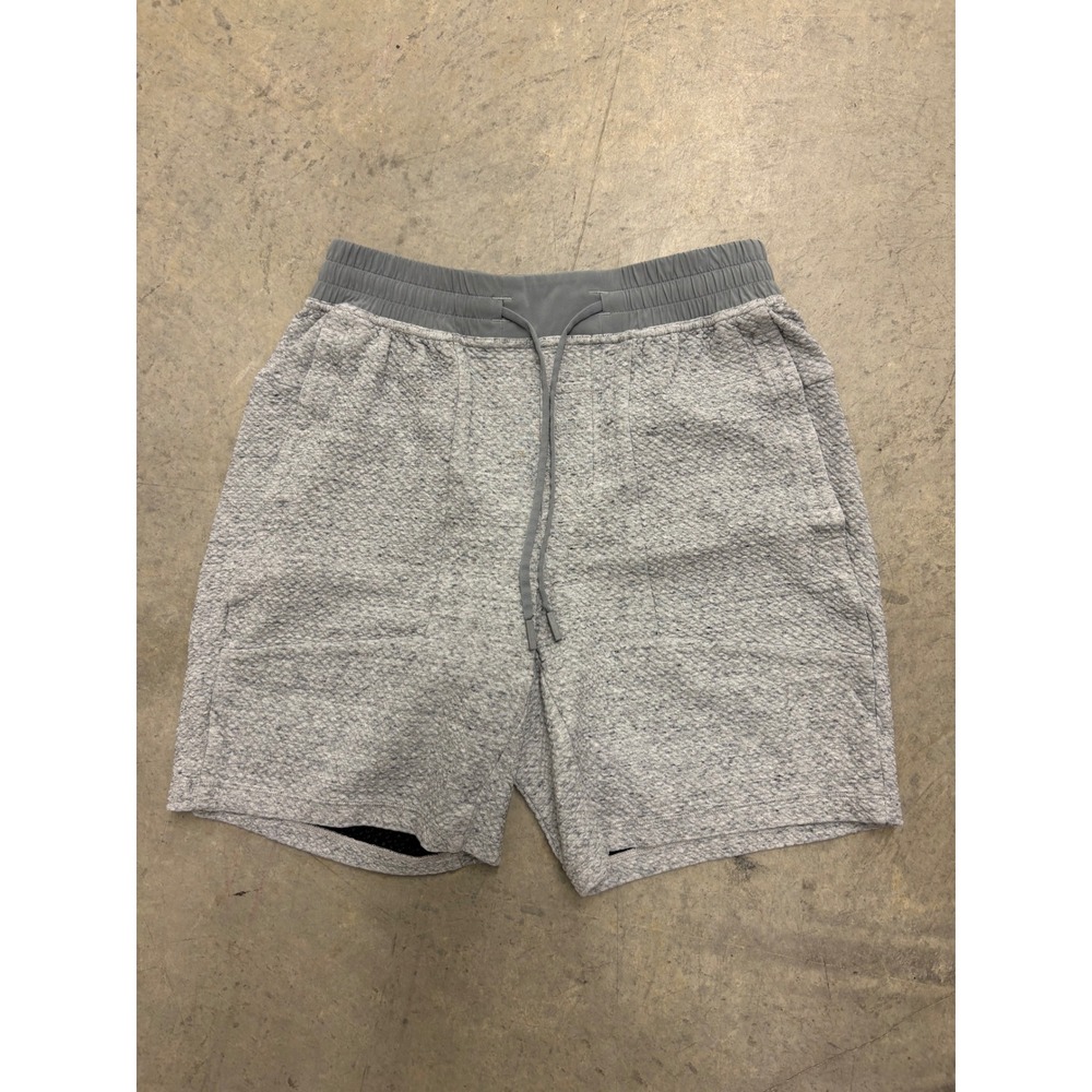 Lululemon Mens Gray Textured Shorts Size S Athletic‎ Jogger Gym Comfort